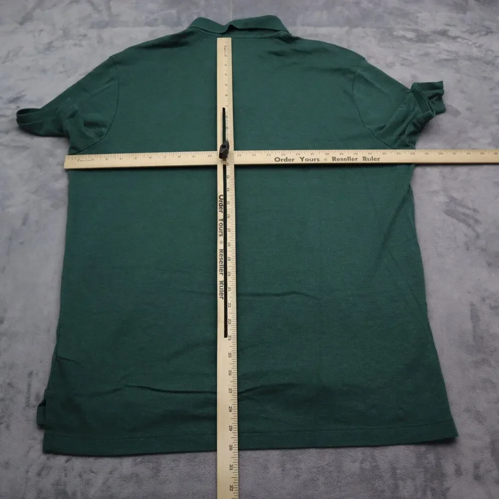Polo Ralph Lauren Shirt Mens XL Extra Green Polo Rugby Casual Dress Pony